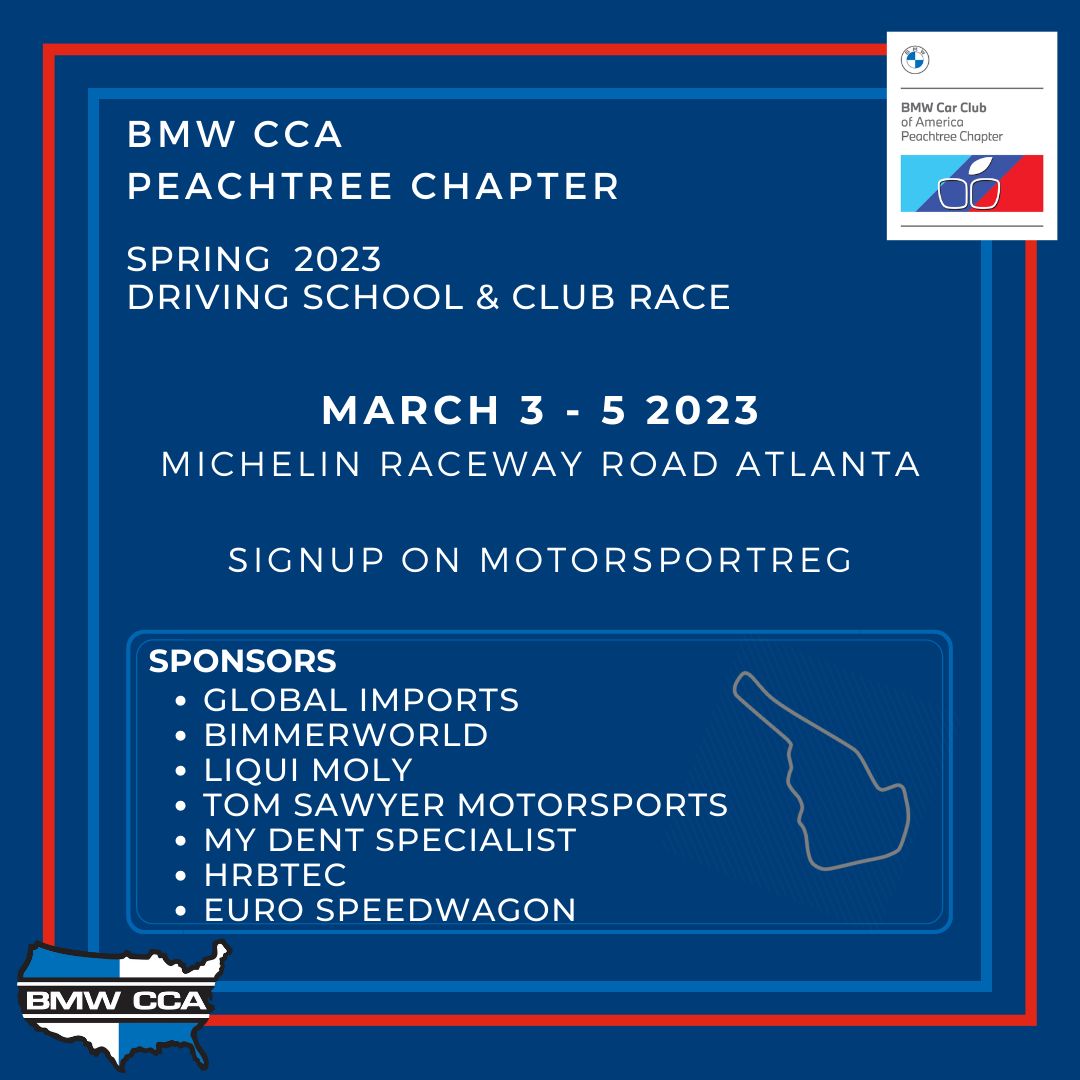 Spring 2023 Driving School & Club Race - BMW Car Club of America ...